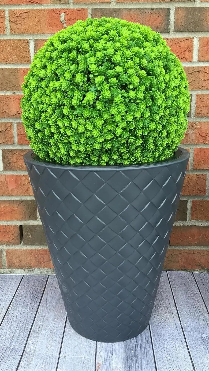 Ghiveci Form Plastic Diamond D40cm (Antracit)