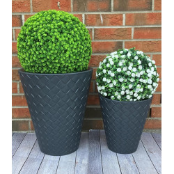 Ghiveci Form Plastic Diamond D40cm (Antracit) Thumb