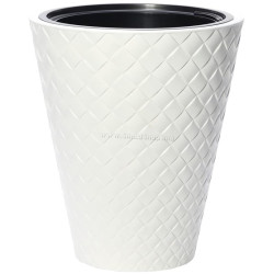 Ghiveci Form Plastic Makata D40cm (White)