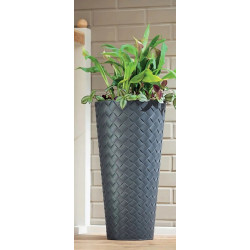 Ghiveci Form Plastic Makata Slim D30cm (Antracit) Thumb