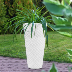 Ghiveci Form Plastic Makata Slim D30cm (White) Thumb