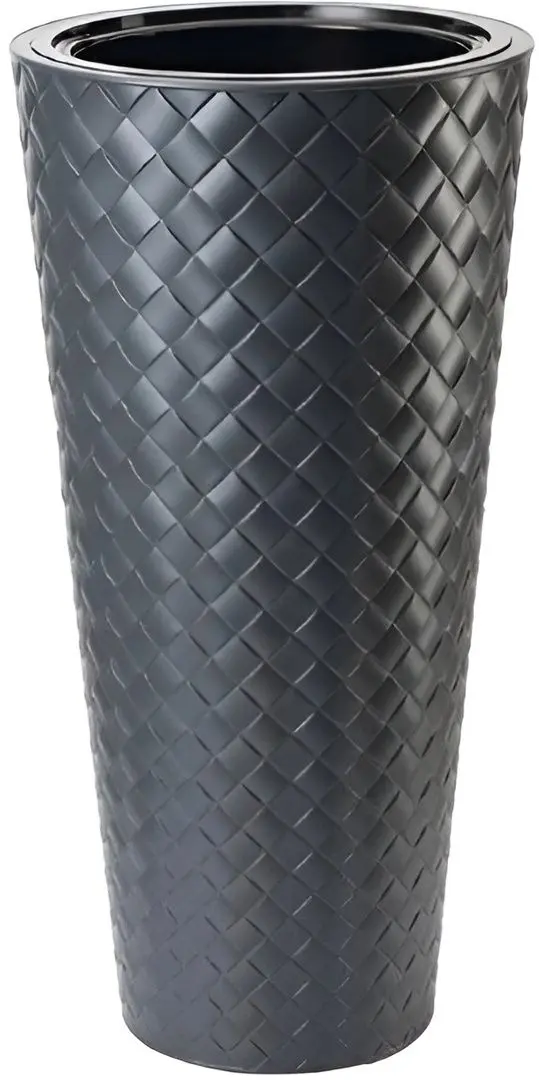 Ghiveci Form Plastic Makata Slim D39.6 (Anthracite)