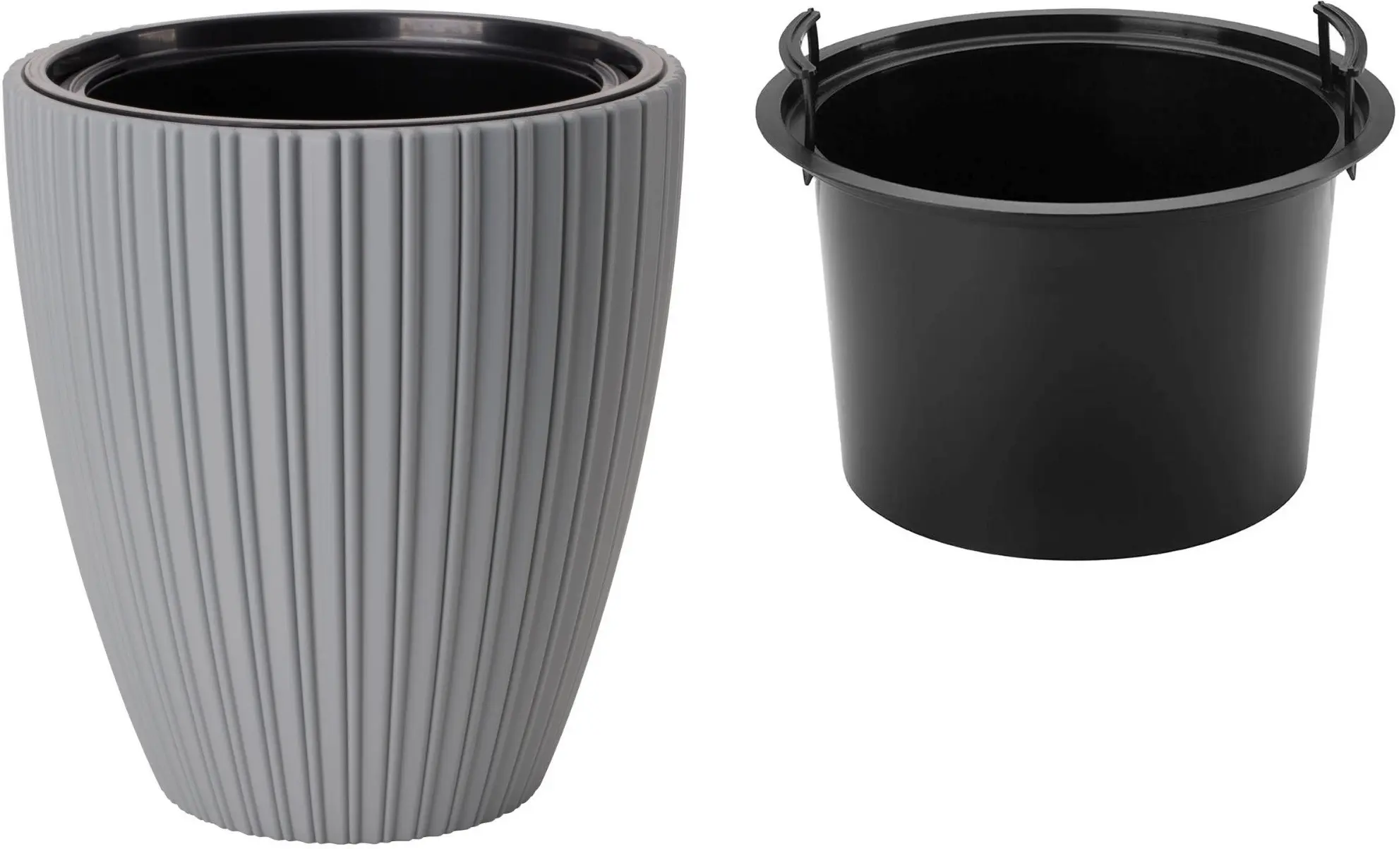 Ghiveci Form Plastic Mika D38.5cm (Light Grey)