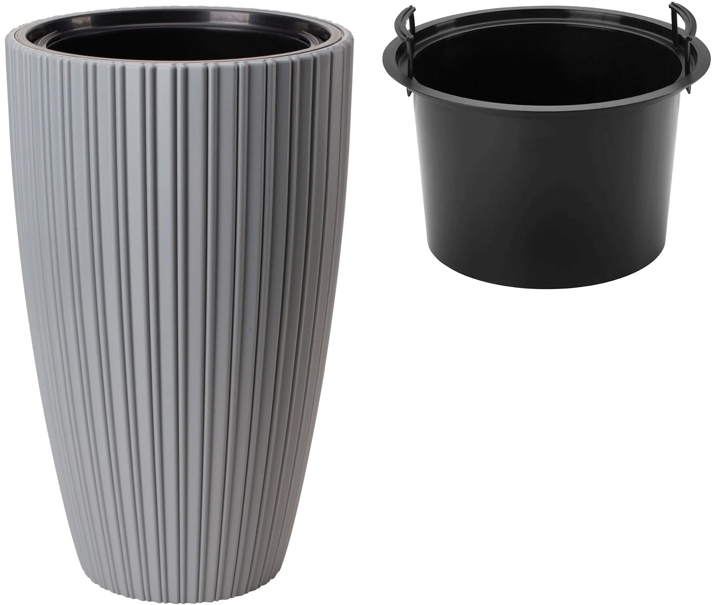 Ghiveci Form Plastic Mika Slim D29cm (Light Grey)