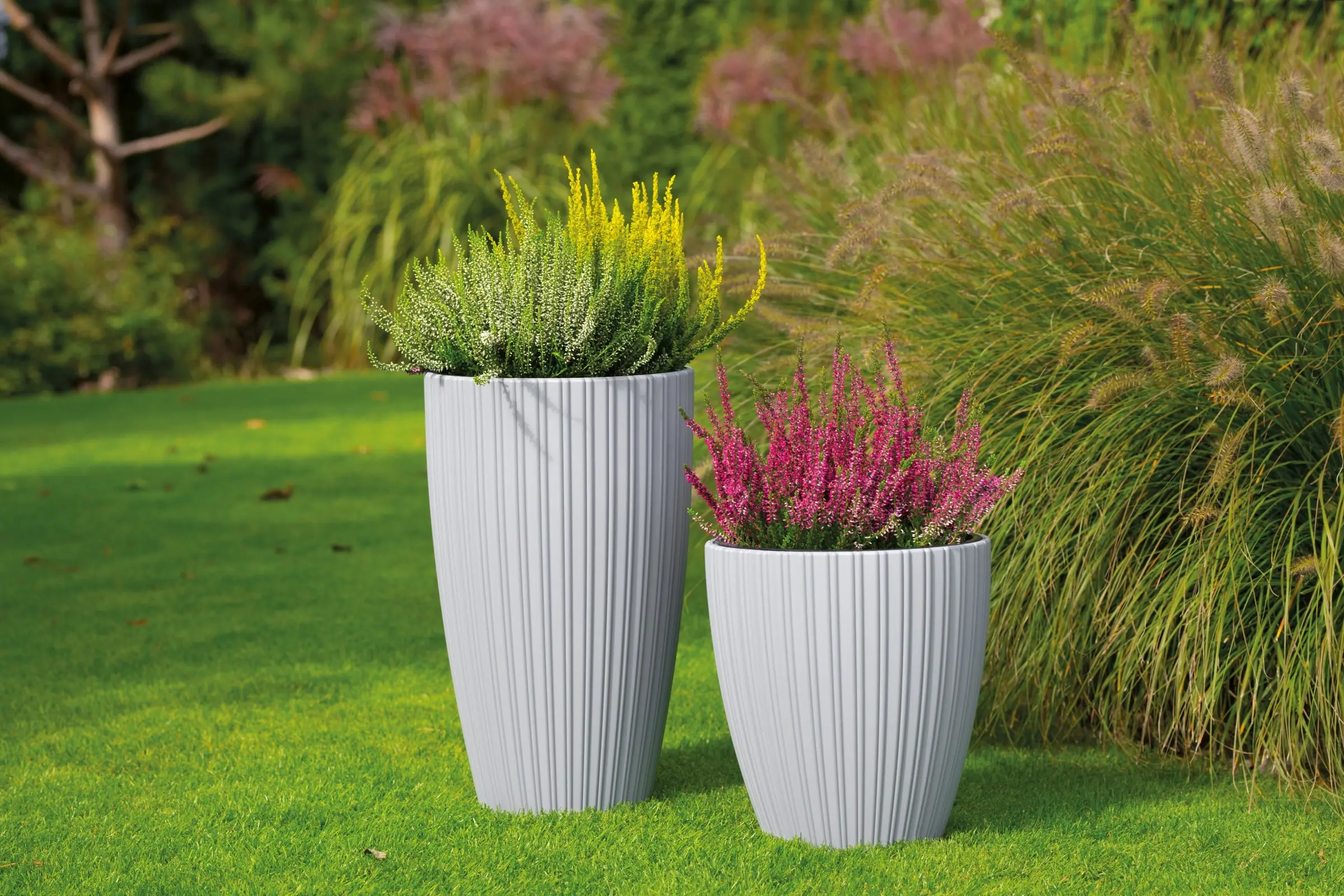 Ghiveci Form Plastic Mika Slim D29cm (Light Grey)