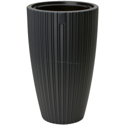 Ghiveci Form Plastic Mika Slim D38.5cm (Black)