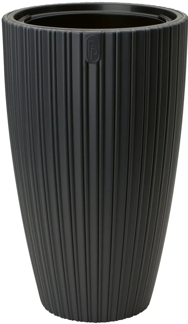 Ghiveci Form Plastic Mika Slim D38.5cm (Black)