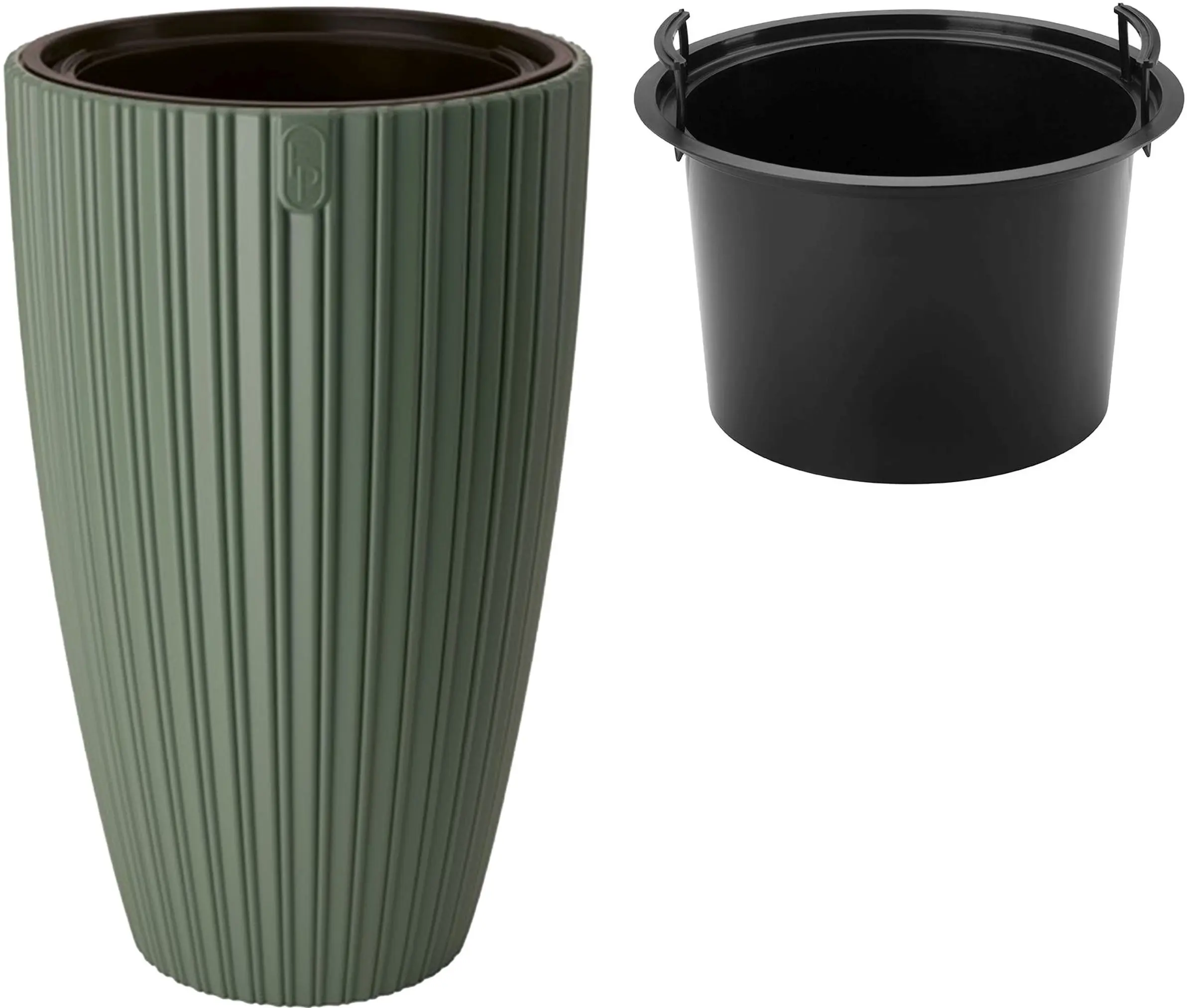 Ghiveci Form Plastic Mika Slim D38.5cm (Green)