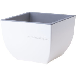 Ghiveci Form Plastic Muna L39.5cm (White/Grey)