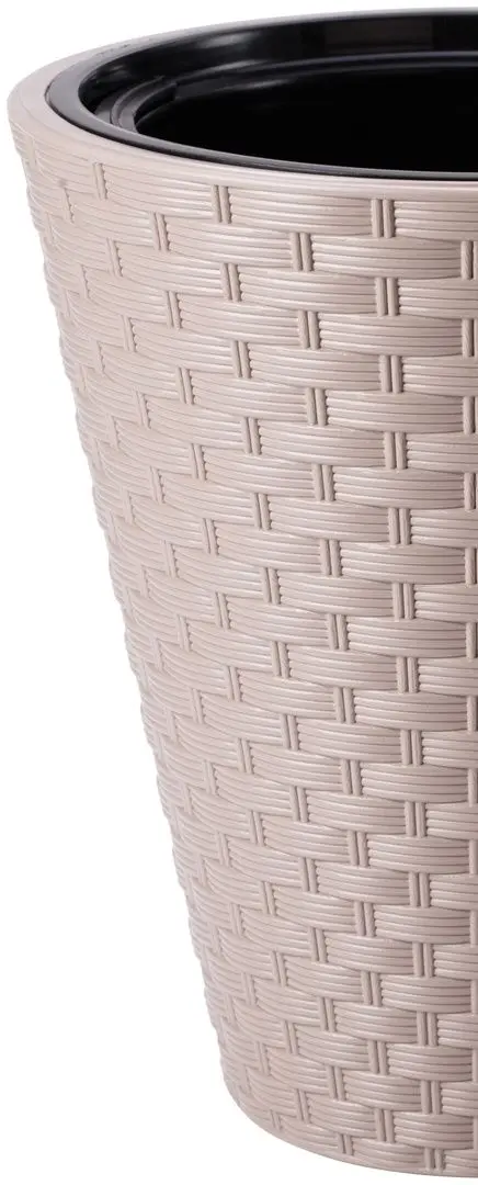 Ghiveci Form Plastic Rattana D39.5 (Mocha)