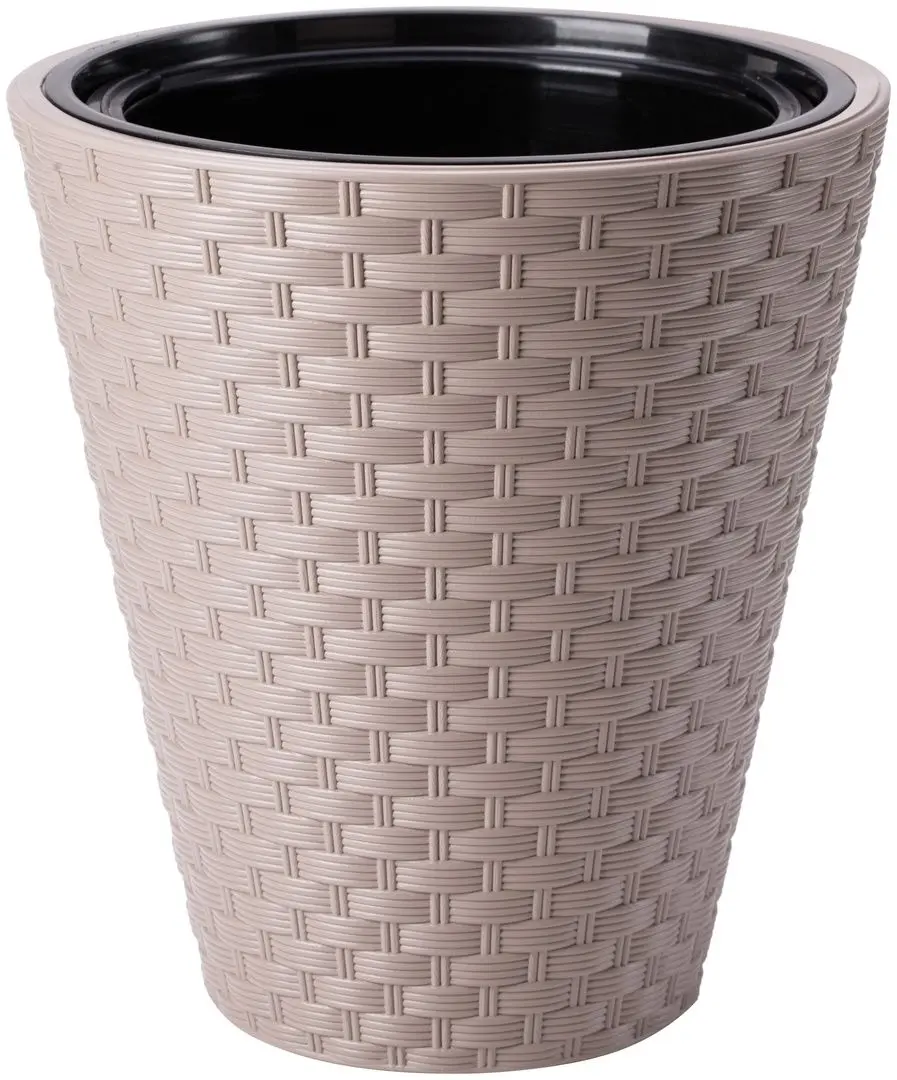 Ghiveci Form Plastic Rattana D39.5 (Mocha)