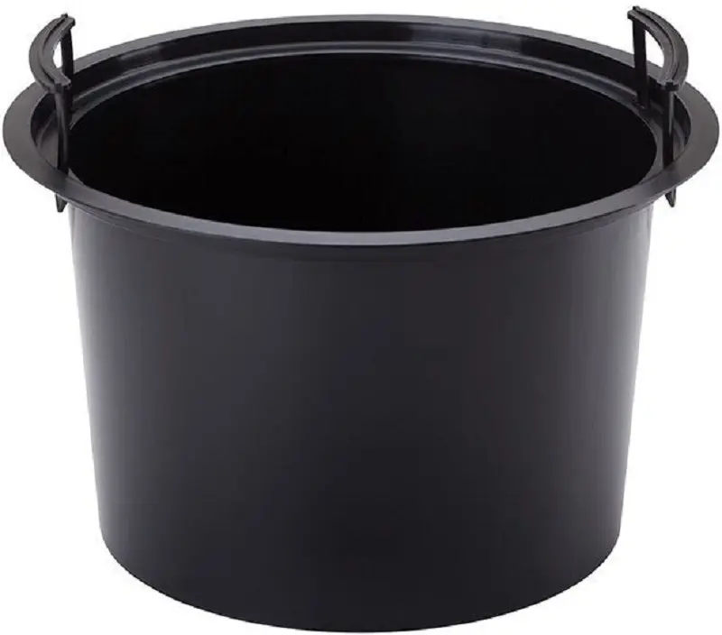 Ghiveci Form Plastic Rattana D39.5cm (Dark Brown)