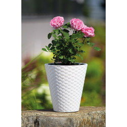 Ghiveci Form Plastic Rattana D39.5cm (Dark Brown) Thumb