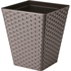 Ghiveci Form Plastic Rattana L39 (Dark Brown)