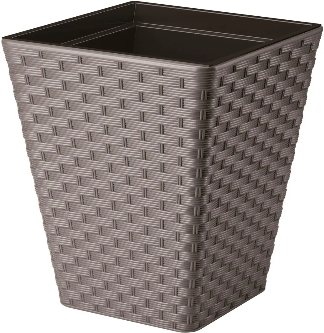Ghiveci Form Plastic Rattana L39 (Dark Brown)