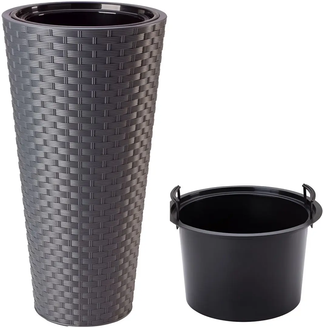 Горшок Form Plastic Rattana Slim D29.7 (Anthracite)