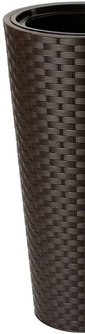 Ghiveci Form Plastic Rattana Slim D29.7 (Dark Brown)
