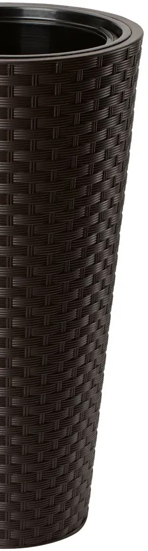 Ghiveci Form Plastic Rattana Slim D29.7 (Dark Brown)