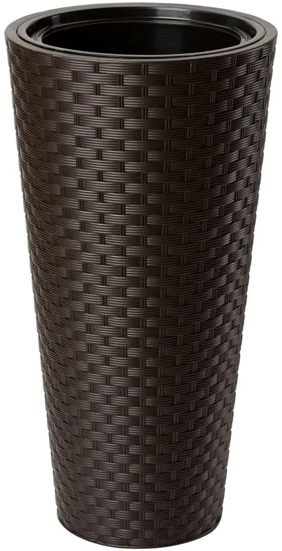 Ghiveci Form Plastic Rattana Slim D29.7 (Dark Brown)
