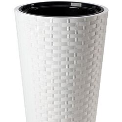 Ghiveci Form Plastic Rattana Slim D29.7 (White) Thumb