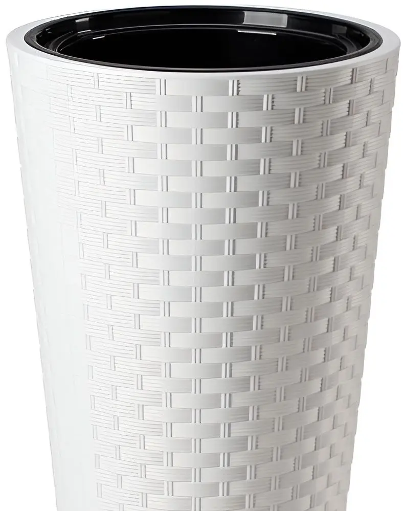 Ghiveci Form Plastic Rattana Slim D29.7 (White)