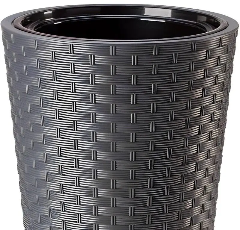 Горшок Form Plastic Rattana Slim D39.5 (Anthracite)