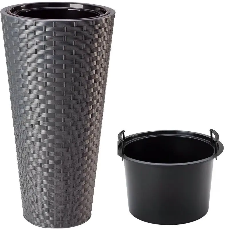 Горшок Form Plastic Rattana Slim D39.5 (Anthracite)