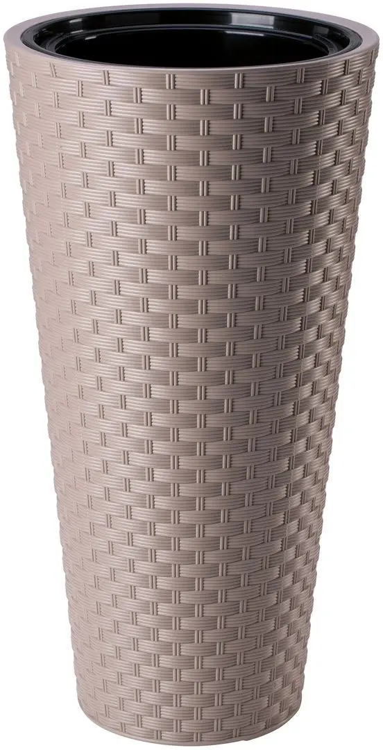Ghiveci Form Plastic Rattana Slim D39.5 (Mocha)