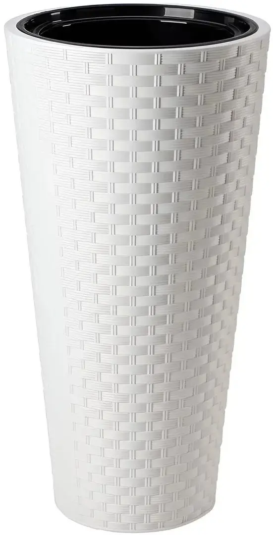 Ghiveci Form Plastic Rattana Slim D39.5 (White)