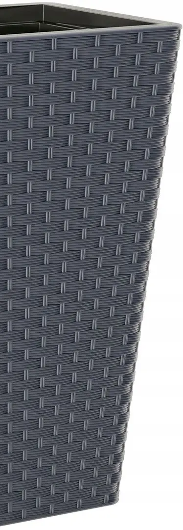 Ghiveci Form Plastic Rattana Slim L29 (Anthracite)
