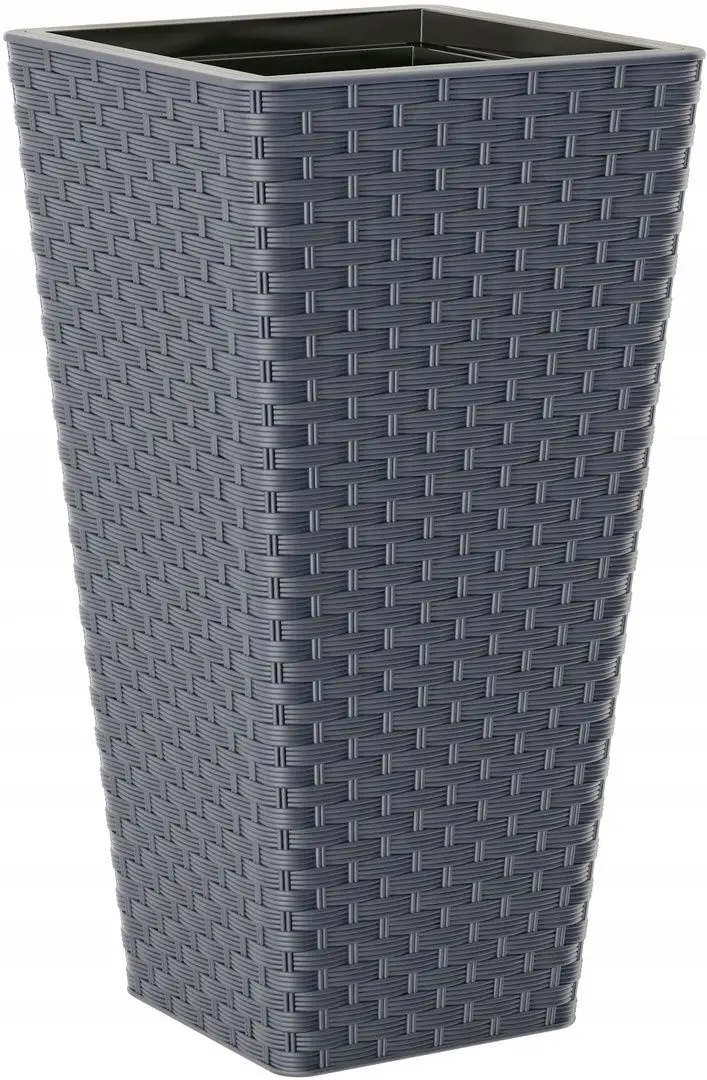 Ghiveci Form Plastic Rattana Slim L29 (Anthracite)