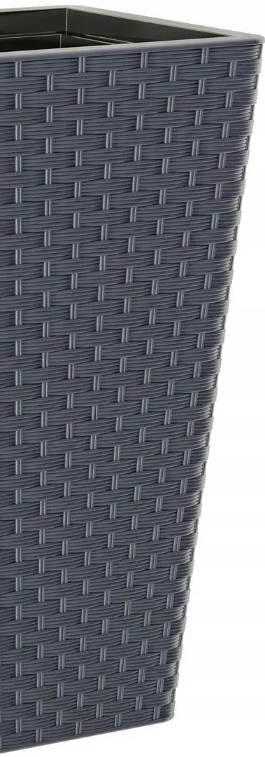 Ghiveci Form Plastic Rattana Slim L34 (Anthracite)