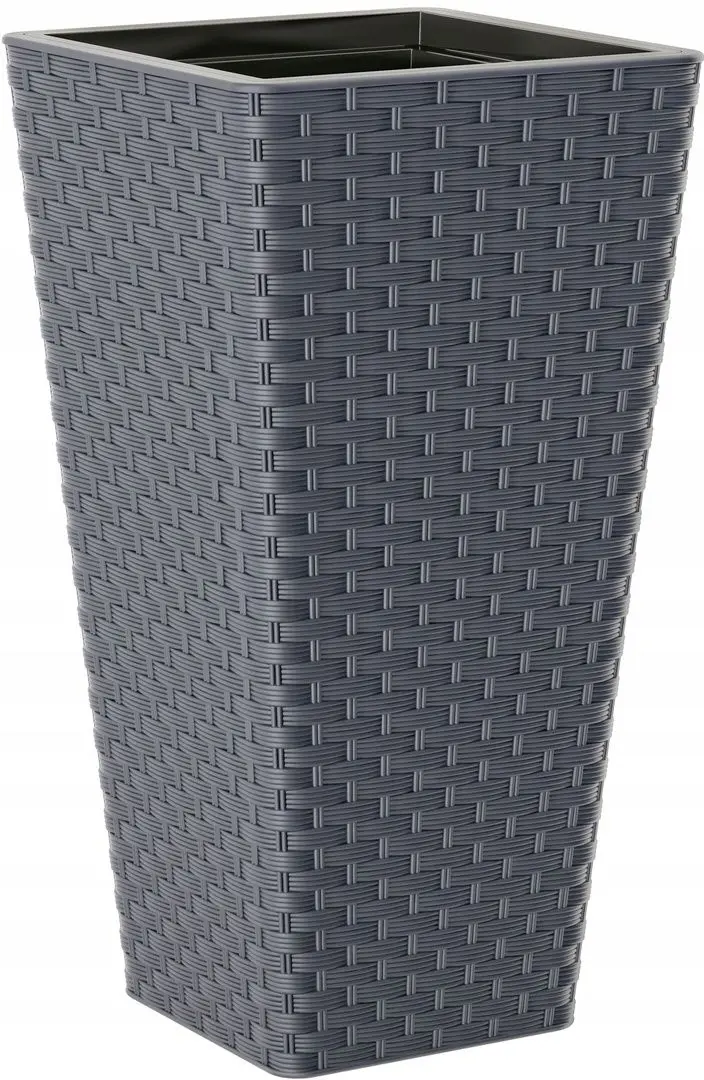 Ghiveci Form Plastic Rattana Slim L34 (Anthracite)