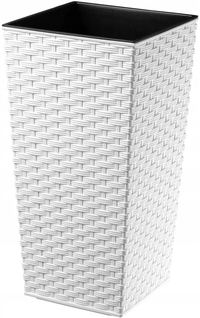 Ghiveci Form Plastic Rattana Slim L34 (White)