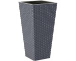 Ghiveci Form Plastic Rattana Slim L39 (Anthracite)