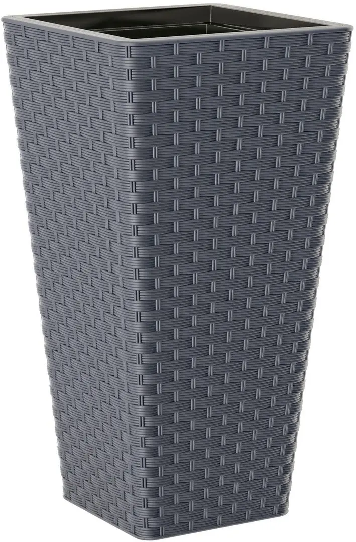Ghiveci Form Plastic Rattana Slim L39 (Anthracite)
