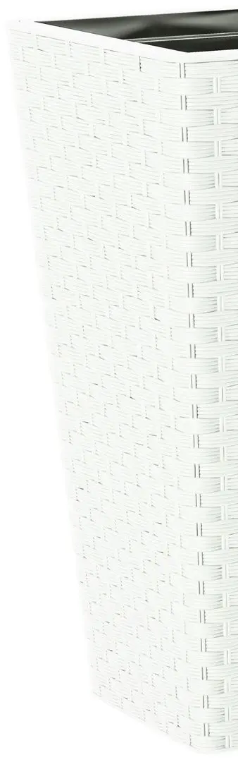 Ghiveci Form Plastic Rattana Slim L39 (White)
