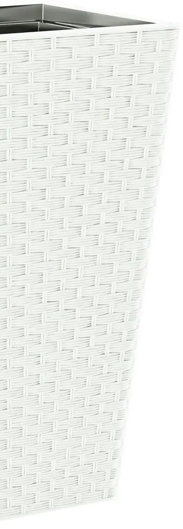 Ghiveci Form Plastic Rattana Slim L39 (White)