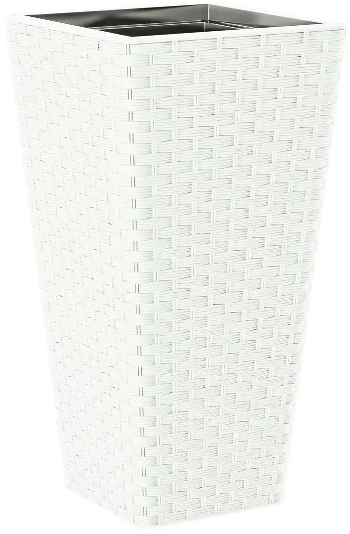 Ghiveci Form Plastic Rattana Slim L39 (White)