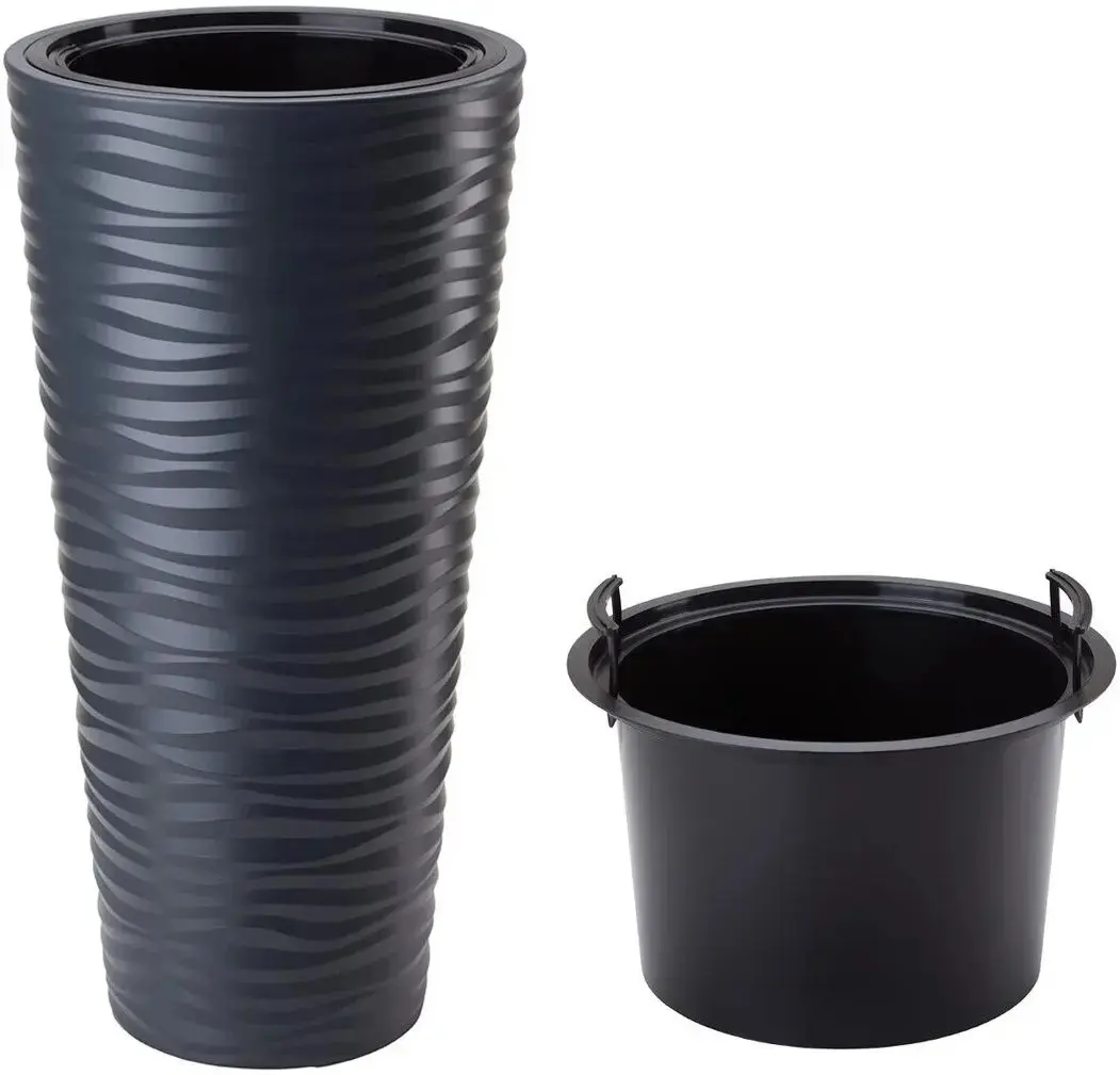 Горшок Form Plastic Sahara Dunes Slim D29.5 (Anthracite)