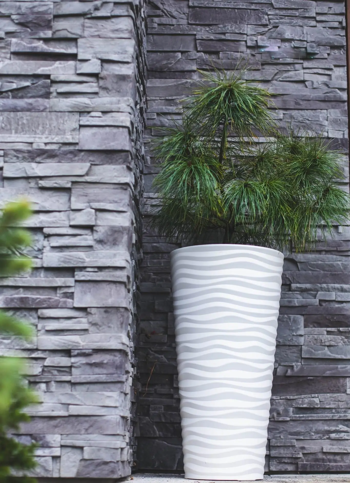 Ghiveci Form Plastic Sahara Dunes Slim D39.5 (White)