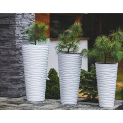 Ghiveci Form Plastic Sahara Dunes Slim D39.5 (White) Thumb