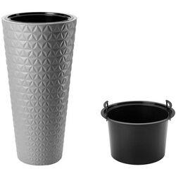 Ghiveci Form Plastic Diamond Slim 2950-040 (Light Gray) Thumb