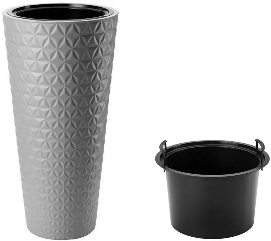 Ghiveci Form Plastic Diamond Slim 2950-040 (Light Gray)