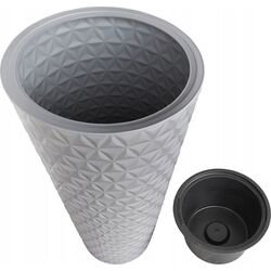 Ghiveci Form Plastic Diamond Slim 2950-040 (Light Gray) Thumb