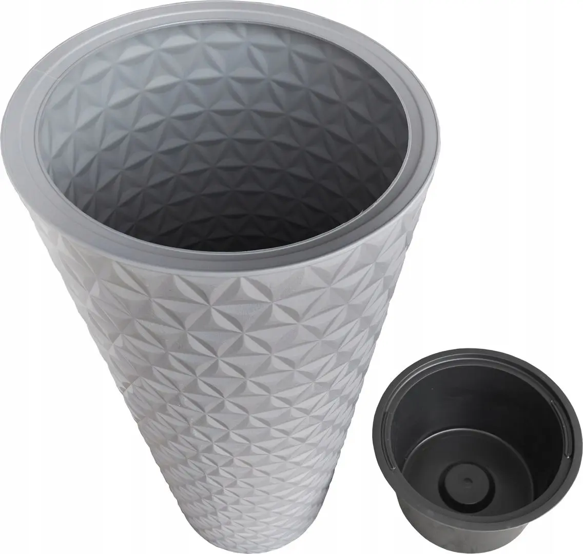 Ghiveci Form Plastic Diamond Slim 2950-040 (Light Gray)