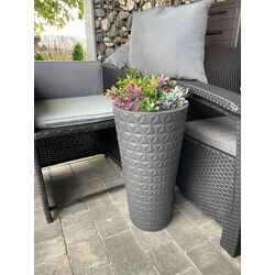 Ghiveci Form Plastic Diamond Slim 2950-040 (Light Gray) Thumb