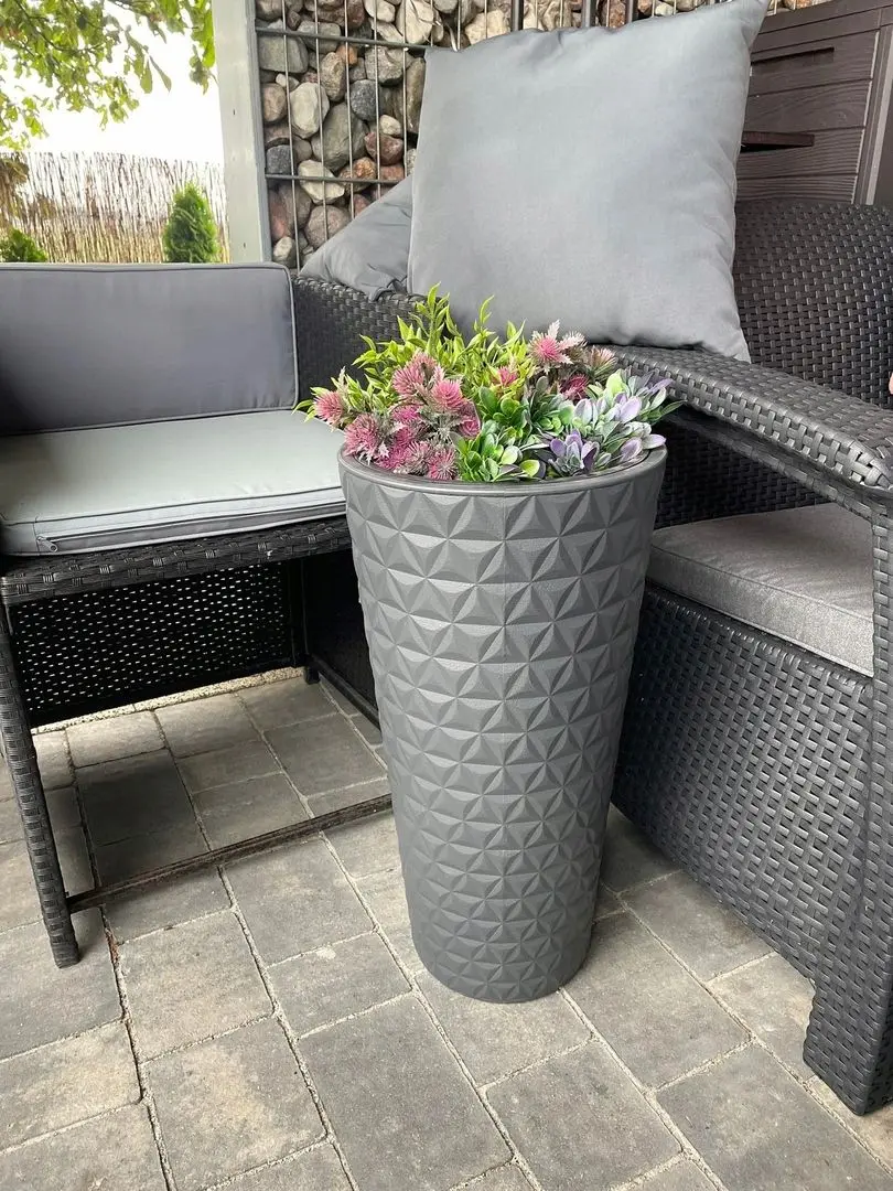 Ghiveci Form Plastic Diamond Slim 2950-040 (Light Gray)