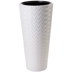 Ghiveci Form Plastic Makata Slim 2850-011 (White) Thumb