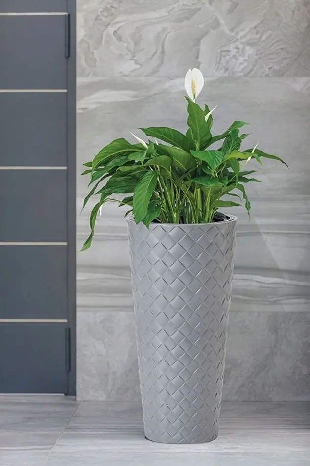 Ghiveci Form Plastic Makata Slim 2850-059 (Beton)